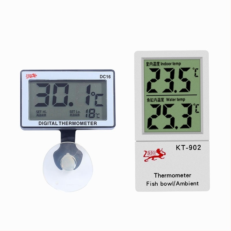 KT-902 Termometru electronic inductiv cu afișaj dual pentru acvariu