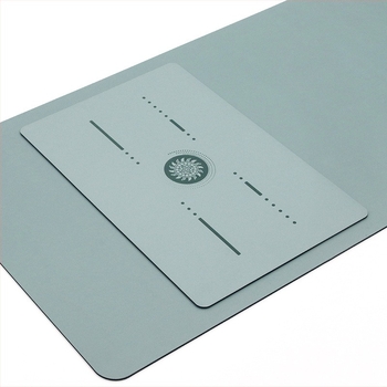 Covoraș de yoga din cauciuc PU, model cu dungi, grosime 4-5 mm, greutate 0,5 kg