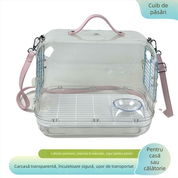 Cușcă metalică pentru păsări – vizualizare în aer liber, neimportată, potrivită pentru păsări