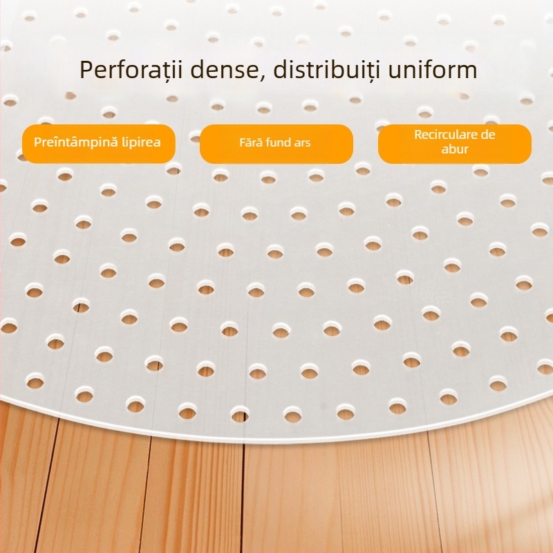 Covoraș silicon pentru oală de orez, anti-arsură, rotund, monocrom