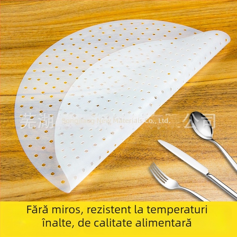 Covoraș silicon pentru oală de orez, anti-arsură, rotund, monocrom