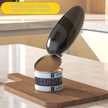 Deschizător electric automat pentru conserve — gadget de bucătărie din materiale mixte; brand Kitchen Season Show; lansat în 2024.