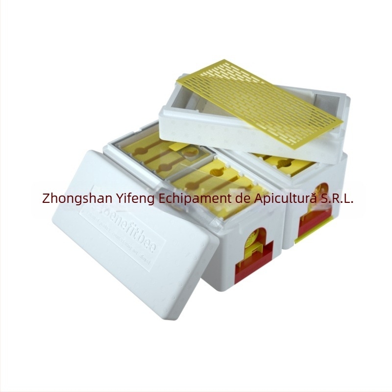 Cușcă de albine Yifeng H18 – cu două straturi din spumă pentru creșterea reginelor, cutie de împerechere integrată
