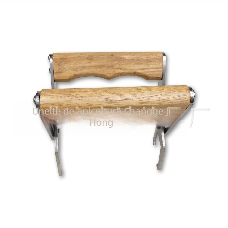 Unealtă apicolă pentru cuiburi – clips pentru cadrul cu mâner din lemn, model FG-4, Ji Hong, nou