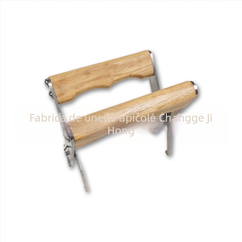 Unealtă apicolă pentru cuiburi – clips pentru cadrul cu mâner din lemn, model FG-4, Ji Hong, nou