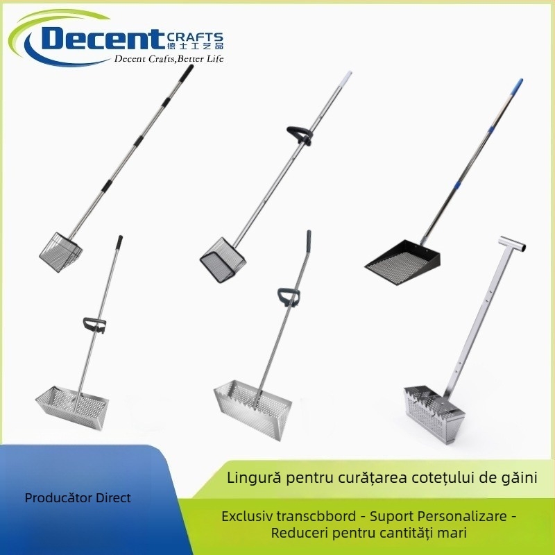 Lopată metalică Dex – Curățare universală pentru cote de găini, nisip de pisică, nisip de plajă și fecale animale