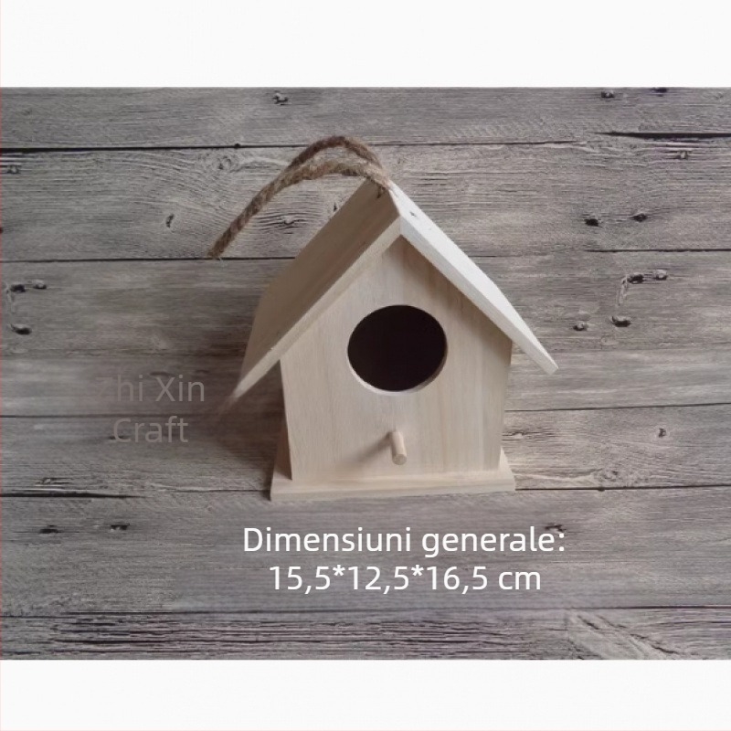 GUOJJ cuib pentru păsări – cuib decorativ exterior din oțel cu conținut scăzut de carbon, model 1001342634