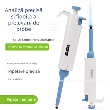 Pipetă cu un singur canal, reglabilă, model YY11-YY31, greutate 0,2 g
