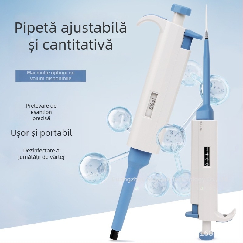 Pipetă cu un singur canal, reglabilă, model YY11-YY31, greutate 0,2 g