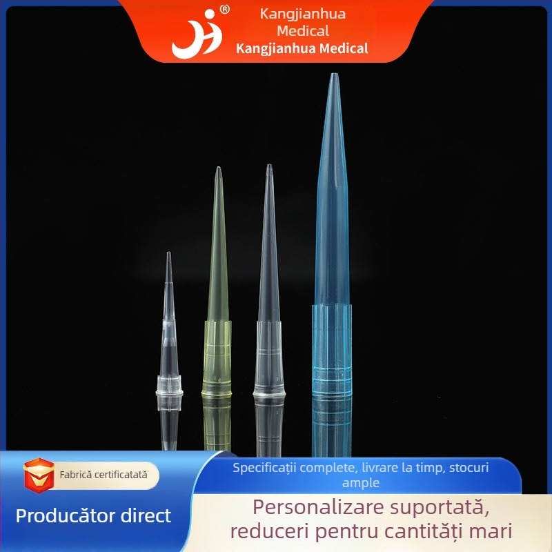 Cap de aspirație cu vârf filtrant pentru transferul de lichide, Kang Jian Hua, 10 µL–10 mL, Modelul 22, Utilizare în laborator
