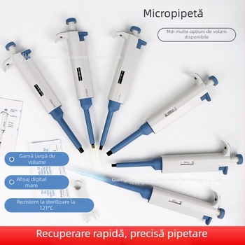 Pipetă de laborator cu un singur canal, reglabilă, model YY11-YY31, marcă Trickle, greutate 200 g
