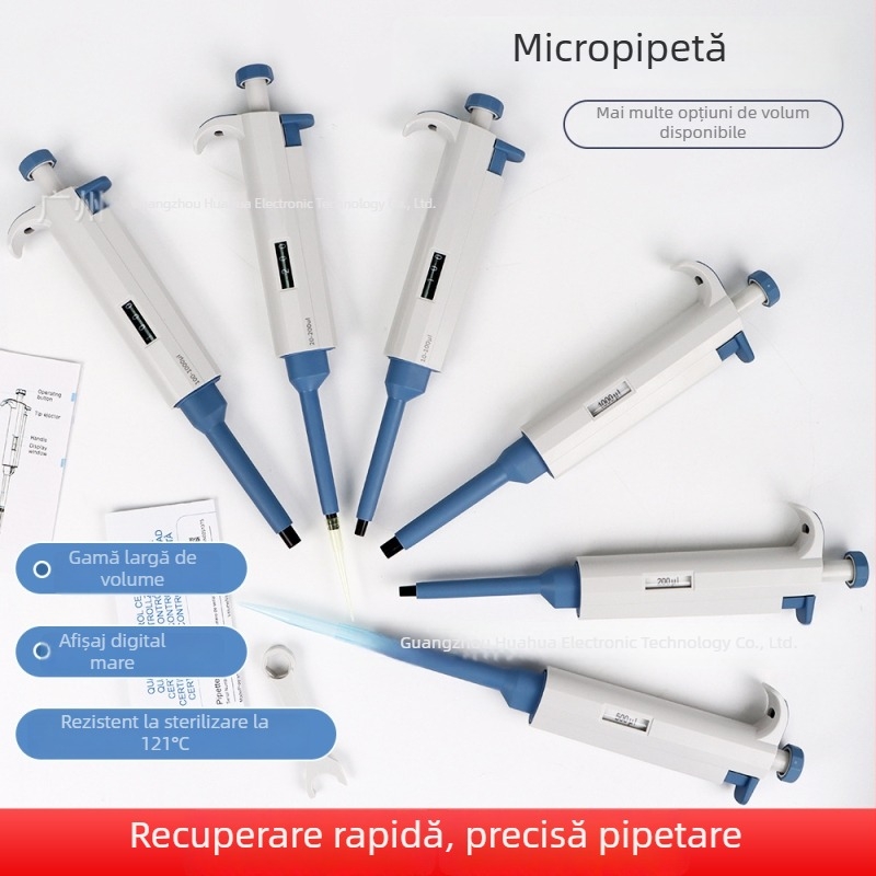 Pipetă de laborator cu un singur canal, reglabilă, model YY11-YY31, marcă Trickle, greutate 200 g