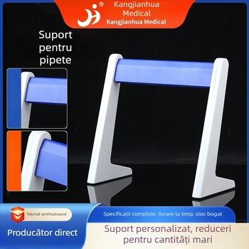 Suport pentru pipete cu 3/4/5/6 găuri, tip A, din plastic dublu-facțat înclinat, model 10