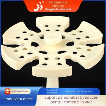 Kang Jian Hua Suport rotund pentru transferul lichidelor, cu suporturi gradate pentru pipete, 6 buc., asamblabil, rotativ