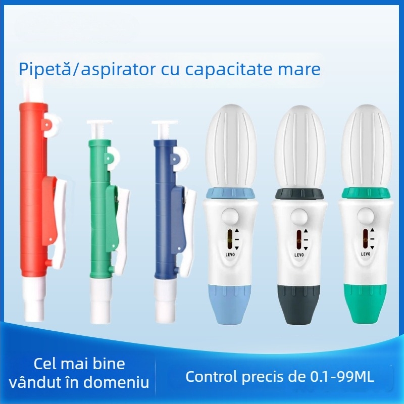 Pipetă micro reglabilă 0,1–100 ml, precizie 0,1 ml, model 0,1–100 ml, utilizare în laborator