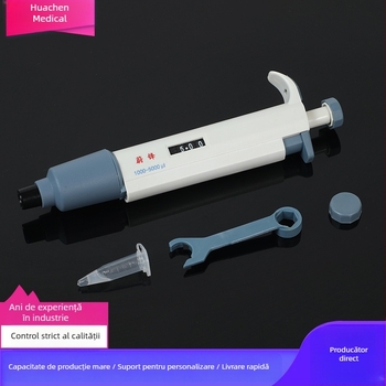 Pipetă cu un singur canal – reglabilă, manuală, de mare capacitate pentru micro-volume 5 ml / 10 ml / 200 µL / 1 ml