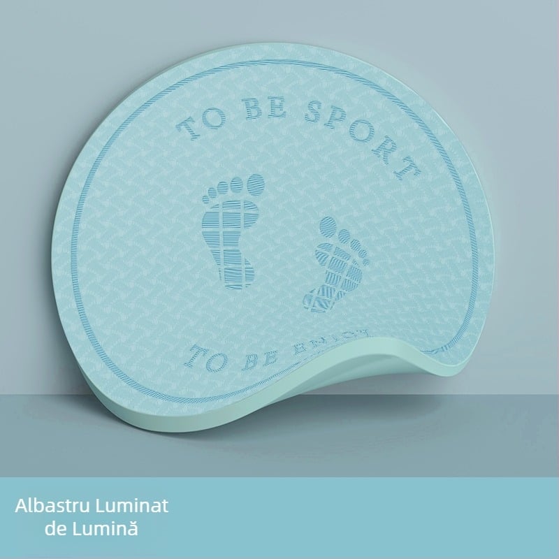 Covoraș pentru sărit cu coarda, fără fir – covor de yoga cu absorbție a șocurilor și izolare fonică, material TPE, greutate 1200 g, grosime 20 mm, model cu dungi