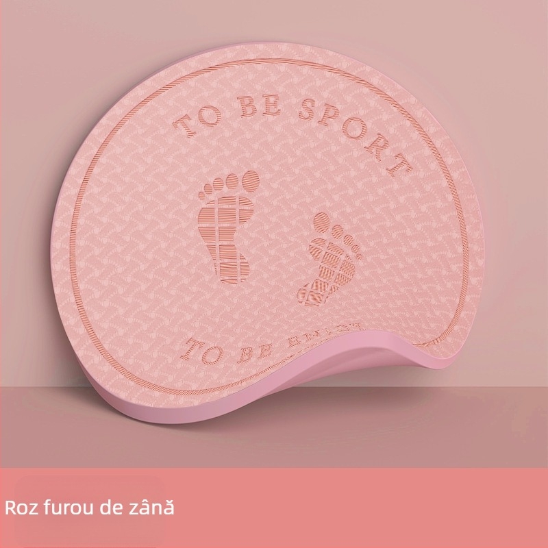 Covoraș pentru sărit cu coarda, fără fir – covor de yoga cu absorbție a șocurilor și izolare fonică, material TPE, greutate 1200 g, grosime 20 mm, model cu dungi