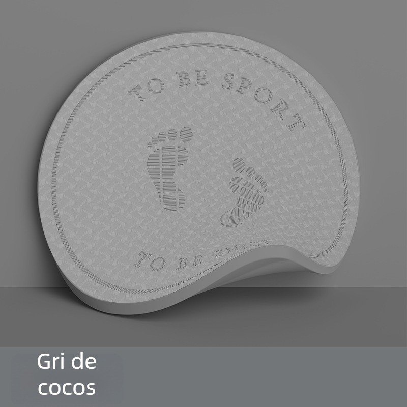 Covoraș pentru sărit cu coarda, fără fir – covor de yoga cu absorbție a șocurilor și izolare fonică, material TPE, greutate 1200 g, grosime 20 mm, model cu dungi