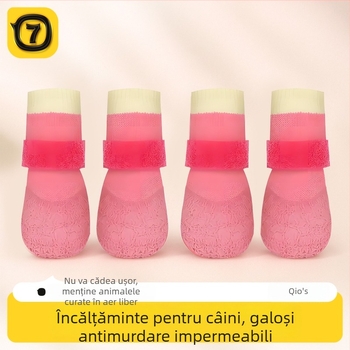 Pantofi pentru câini – toate anotimpurile – impermeabili, antiderapant, rezistenți la uzură (Material: Poliester; Brand: Seven Oh; Stil: Leisure)