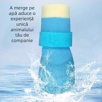Pantofi pentru câini – toate anotimpurile – impermeabili, antiderapant, rezistenți la uzură (Material: Poliester; Brand: Seven Oh; Stil: Leisure)