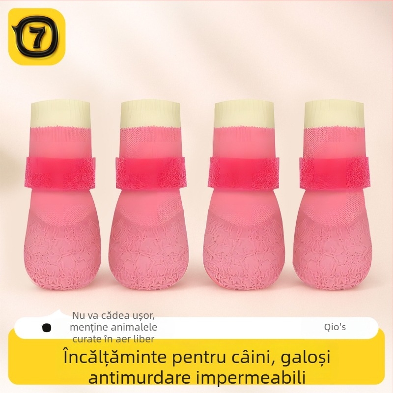 Pantofi pentru câini – toate anotimpurile – impermeabili, antiderapant, rezistenți la uzură (Material: Poliester; Brand: Seven Oh; Stil: Leisure)