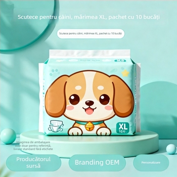 Pantaloni fiziologici pentru puii de câine și câini mici – stil desen animat, Brand Cat Rong, Material: pulpă de fibre importate / polimer, Potrivit pentru toate genurile, Model 001