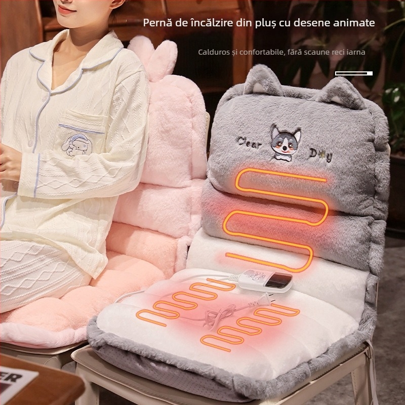 Perna de scaun din pluș, cu umplutură PP cotton, personalizabilă, pentru birou, sufragerie, dormitor, studiu, stil desen animat