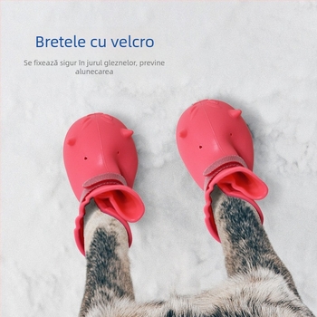 Pantofi pentru animale de companie din silicon - Antiderapante, Rezistente la apă, Rezistente la uzură, Decorative, Stil casual