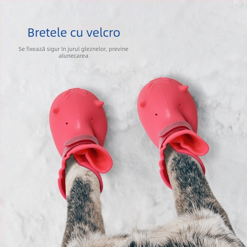Pantofi pentru animale de companie din silicon - Antiderapante, Rezistente la apă, Rezistente la uzură, Decorative, Stil casual