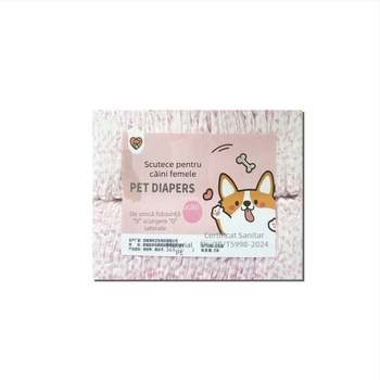 Milado scutece pentru câini, pantaloni de tip perioadă, țesătură nețesută, stil desen animat, pentru câini masculi