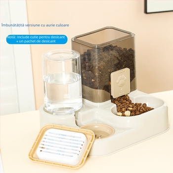 Hrănitor și dozator de apă 2-în-1 pentru pisici și câini, model 985, codul produsului F99M968JSJSJTM, fără aplicație