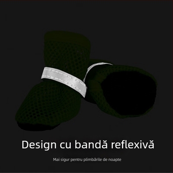 Încălțăminte pentru animale de companie din textil — pantofi de vară cu plasă pentru pisici și câini, marcă Aite Chong, talpă moale care nu alunecă de pe picior