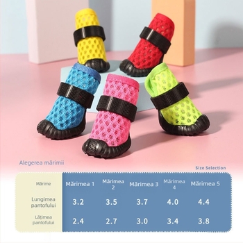 Pantofi pentru câini Hartley, din plasă, respirabili, stil de relaxare