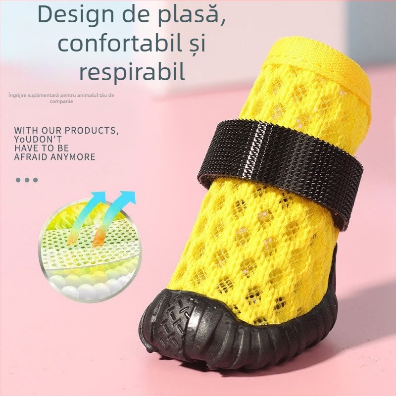 Pantofi pentru câini Hartley, din plasă, respirabili, stil de relaxare