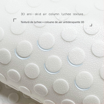 Covoraș antiderapant pentru cadă – pătrat din PVC, cu desen animat, stil modern minimalist, lavabil.