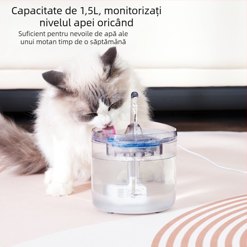Dispenser de apă pentru animale de companie SBL7421 – Detașabil; Compatibilitate universală; Greutate 480 g