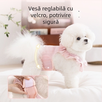 Pantaloni igienici pentru câini - jacquard dungat, stil Princess, marcă Sour bear