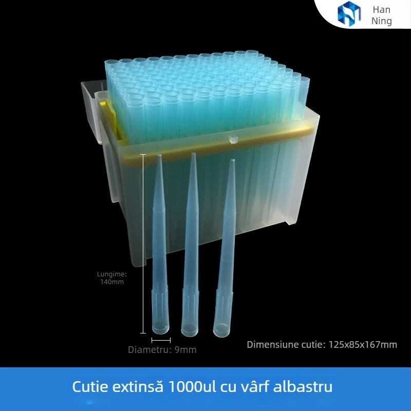 Vârfuri de pipetă filtrante, de unică folosință, 10–1000 μL, ambalaj steril, Han Yining