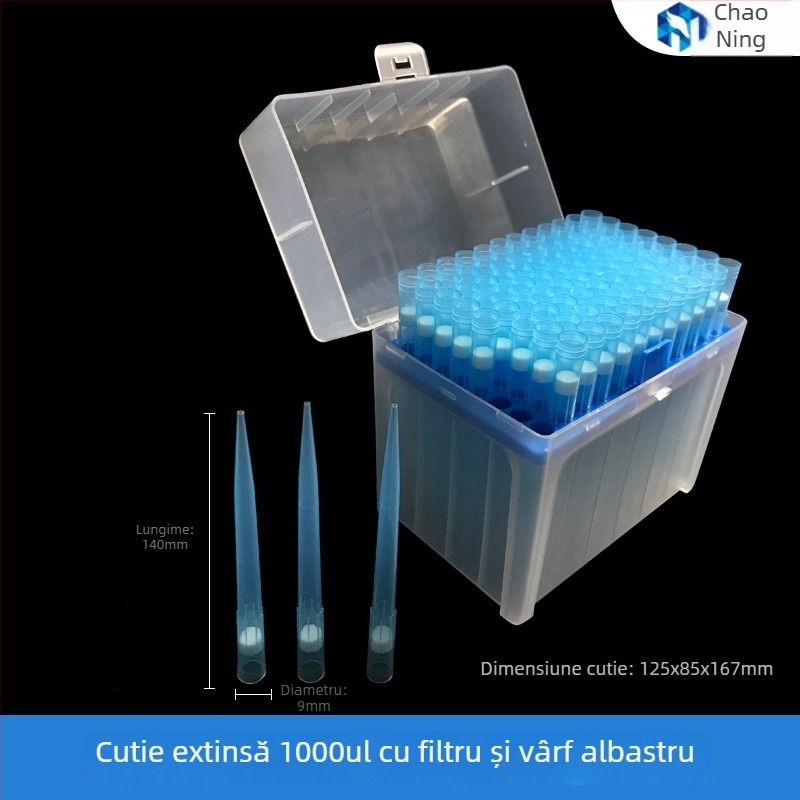 Vârfuri de pipetă filtrante, de unică folosință, 10–1000 μL, ambalaj steril, Han Yining