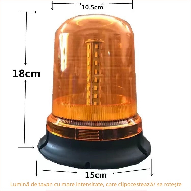 HY-08 LED lampă de avertizare pentru plafonul auto, 12-24V, 20W, 0.5A, carcasă ABS