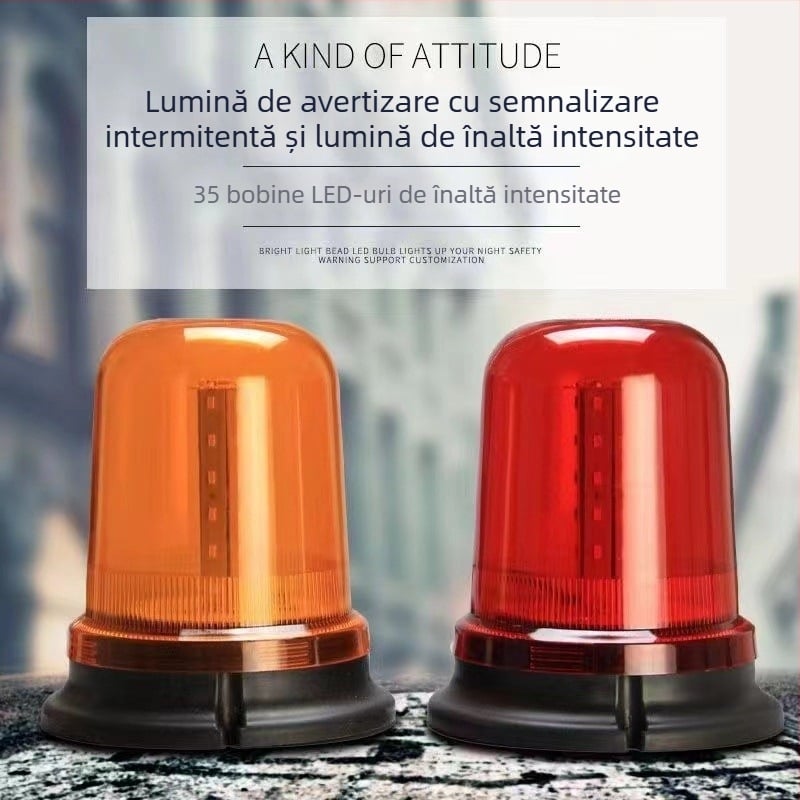 HY-08 LED lampă de avertizare pentru plafonul auto, 12-24V, 20W, 0.5A, carcasă ABS