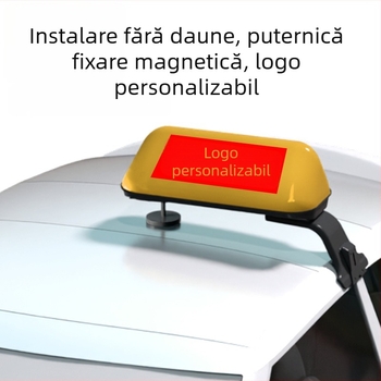 Lumină plafon taxi auto (Model AC-751) (12V, 21W, ABS, montare magnetică, imprimare logo)