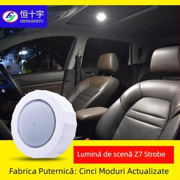 Lampa LED pentru plafon auto Z7, iluminare ambientală interioară, încărcare USB, carcasă PC, compatibil universal, 5V, 1W, flux luminos 3000 lm