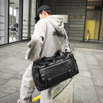 Geantă de voiaj unisex cu capacitate 20–35L, material PU, design respirabil, căptușeală poliester, stil street trend