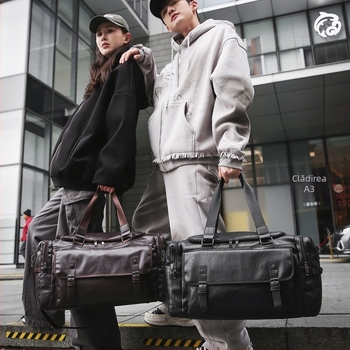 Geantă de voiaj unisex cu capacitate 20–35L, material PU, design respirabil, căptușeală poliester, stil street trend