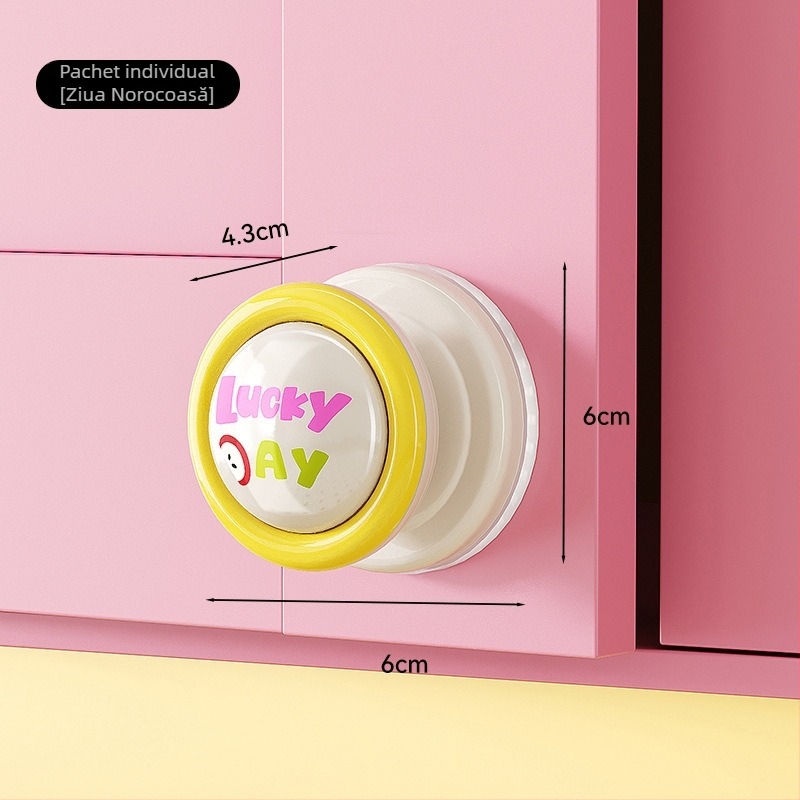 Cookie Mâner de ușă cu ventuză pentru sticlă - împingere-tragere, ABS, injecție, uz casnic