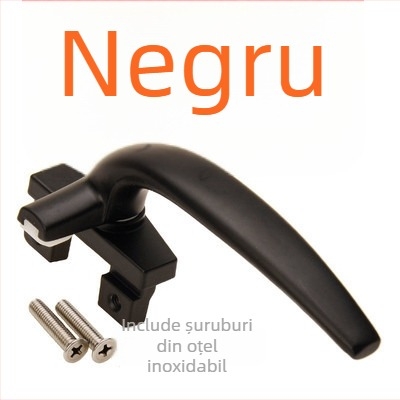 Mâner fereastră LM-C1912 – aliaj de aluminiu, finisare cu pulverizare, profil 38 ferestre, acționare plată, stânga sau dreapta, pentru uși și ferestre din aluminiu