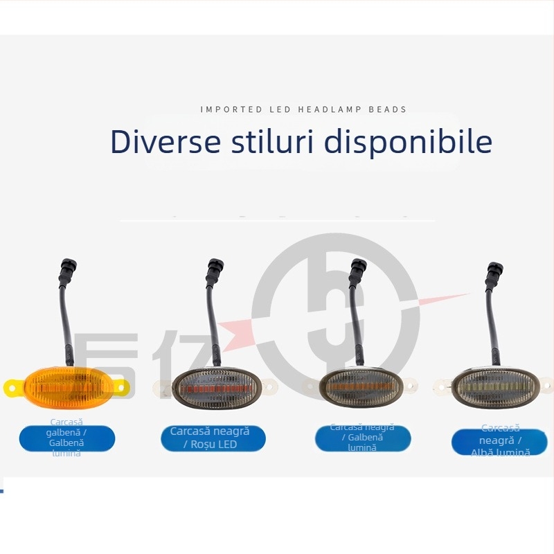 Lumină pentru grila mașinii, 12 LED, stil Raptor (12V, 5W, SMD, 6500K, 0.5A)