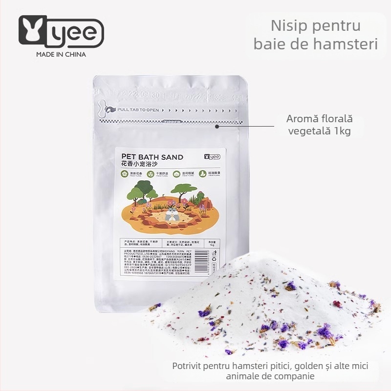 Nisip de baie pentru hamster — deodorizant, pachet de 20, origine Shandong, pentru hamsteri